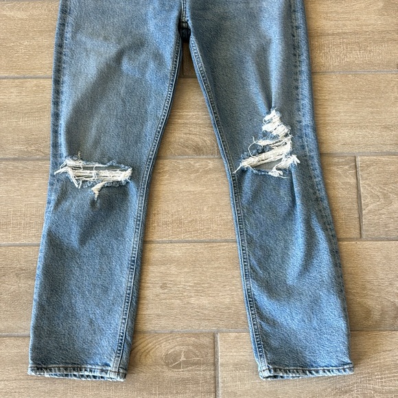 Agolde Riley High Rise Straight Crop in Whiplash Size: 27 - Picture 5 of 9